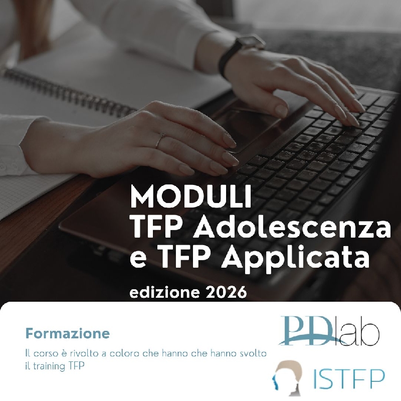 Moduli opzionali Training TFP 2026: TFP Adolescenza e TFP Applicata