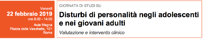 Disturbi di personalit negli adolescenti e nei giovani adulti. Valutazione e intervento clinico